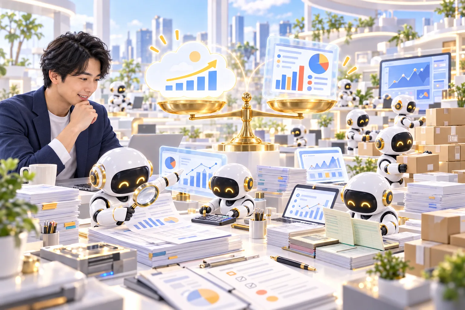 感覚ではなく、会社の実際の数字で考えるのイメージ
