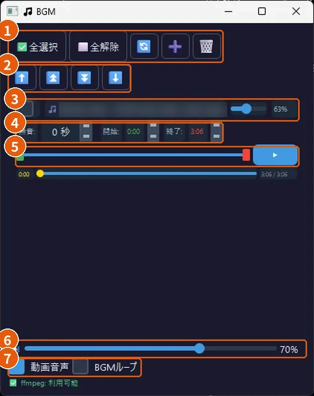 BGMパネル