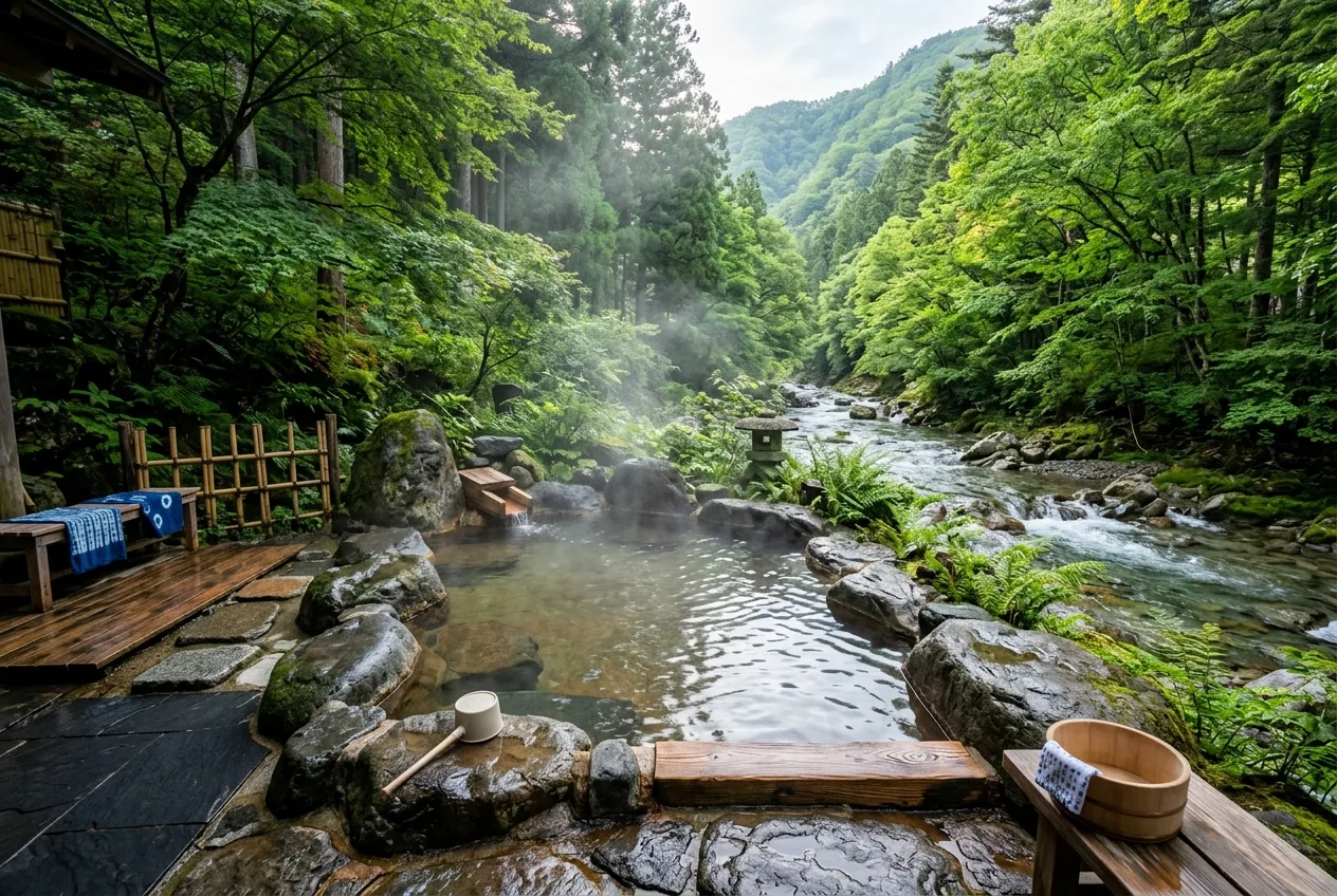 渓流露天風呂